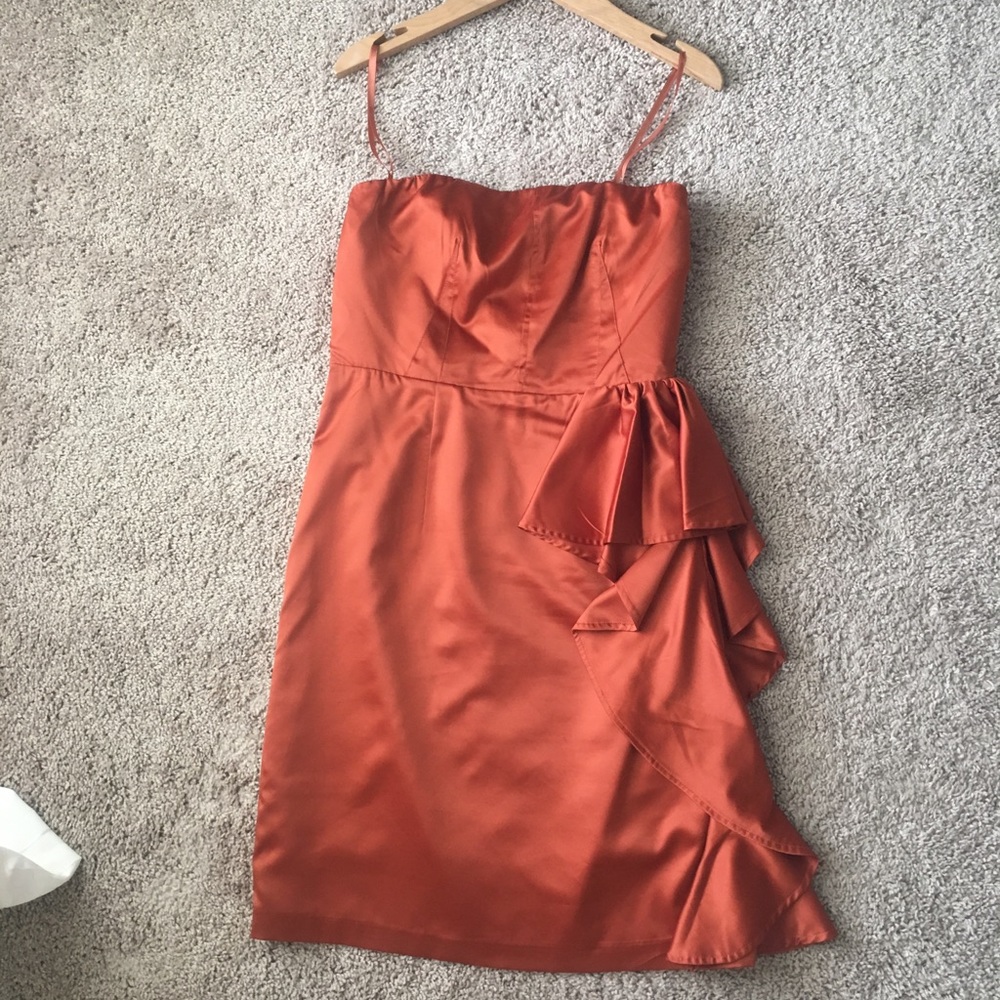 Burnt Orange Cocktail Dress